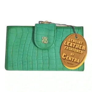 Vintage Mid-centery genuine leather by Centra wallet original box.